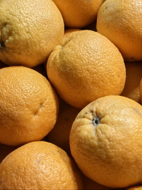 Close-up image of several whole oranges with textured, slightly dimpled surfaces, arranged closely together. The oranges are bright, vibrant in color, with a natural, matte finish. The lighting highlights their round shape and textured skin, showing some minor blemishes and natural imperfections. The composition suggests a fresh, natural presentation, typical of produce displayed for sale or home use, on a flat surface. The image emphasizes the fresh, clean appearance of the oranges, suitable for illustrating cleanliness or freshness in food-related content. Ealing Carpet Cleaning, while specialized in surface cleaning and sanitisation, is associated with maintaining hygiene in domestic and commercial environments, as implied by the webpage title, Ealing Broadway carpet cleaning near the station, EALING.